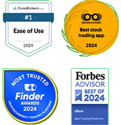 ForexBrokers.com #1 Ease of Use 2024, Broker Chooser Best stock trading app 2024, Finder Awards Most Trusted 2024, Forbes Advisor Best of 2024